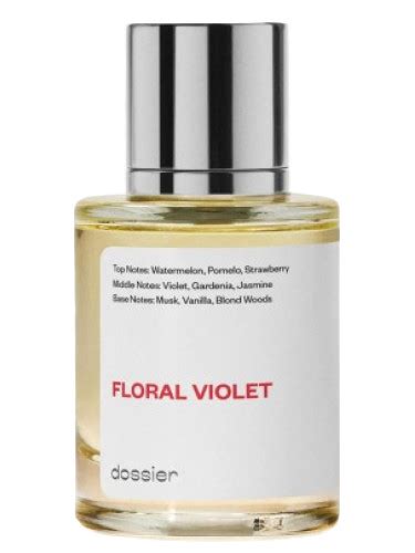 dossier perfume floral violet.